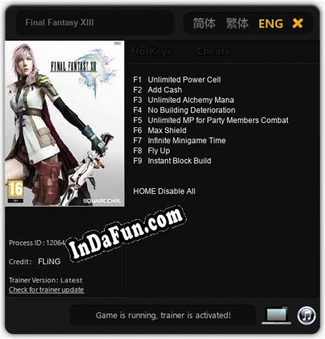 final fantasy xiii trainer|Final Fantasy XIII .